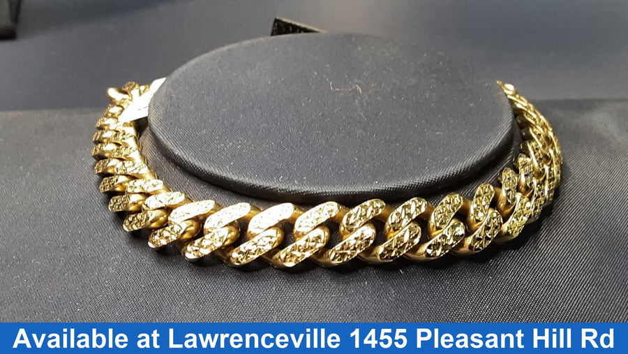 Cuban Link Bracelet - Yellow Gold 10k (.417) 11.6 grams 8 inch