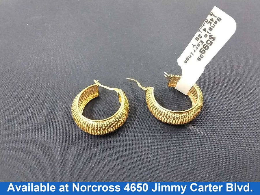 Bangle Earrings - Yellow Gold 14k (.585) 4.2 grams
