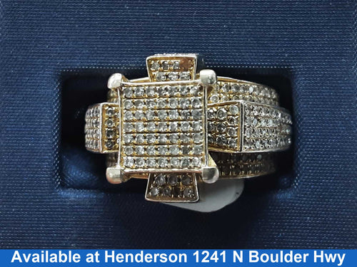 Women's Ring - Yellow Gold 10k (.417) 7.6 grams Size 9.5