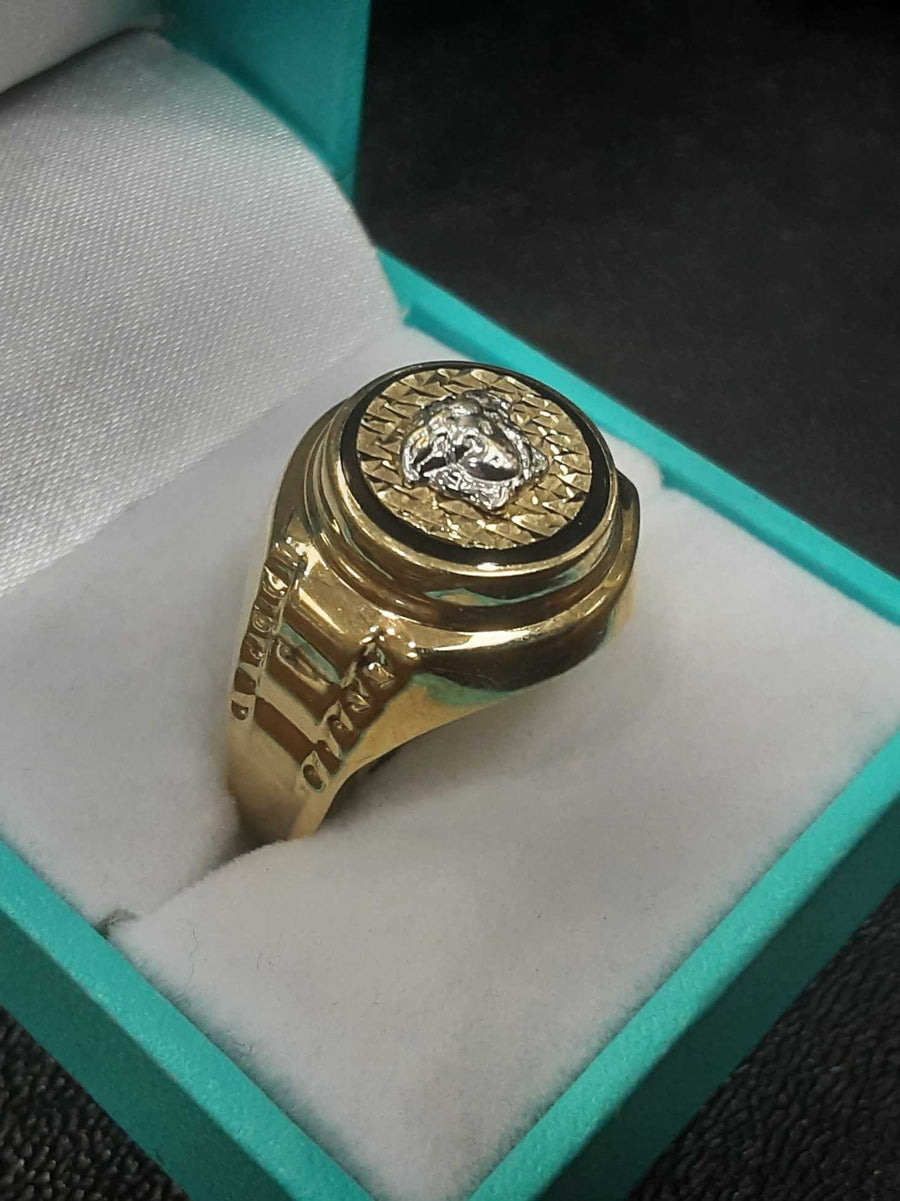Men's Ring - Yellow Gold 14k (.585) 6.4 grams Size 12.5