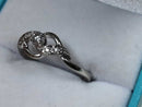 Women's Ring - White Gold 10k (.417) 2.1 grams Size 7.5