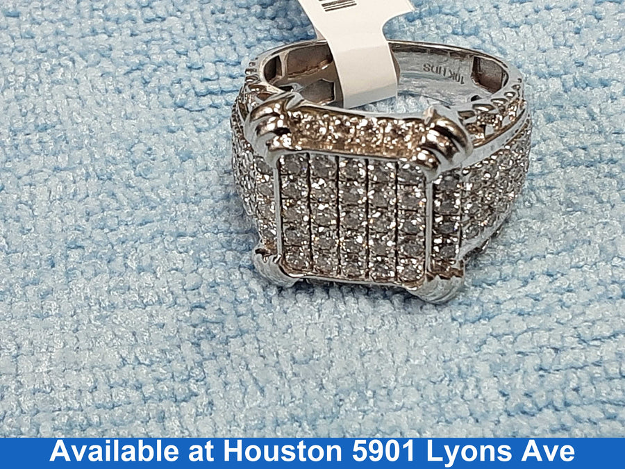 Men's Ring - White Gold 10k (.417) 9.7 grams Size 10