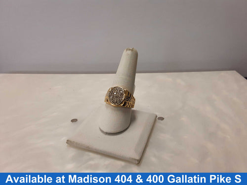 Men's Ring - Yellow Gold 10k (.417) 7.54 grams Size 9