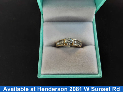 Ring - Engagement Set - Yellow Gold 14k (.585) 3.7 grams Size 20