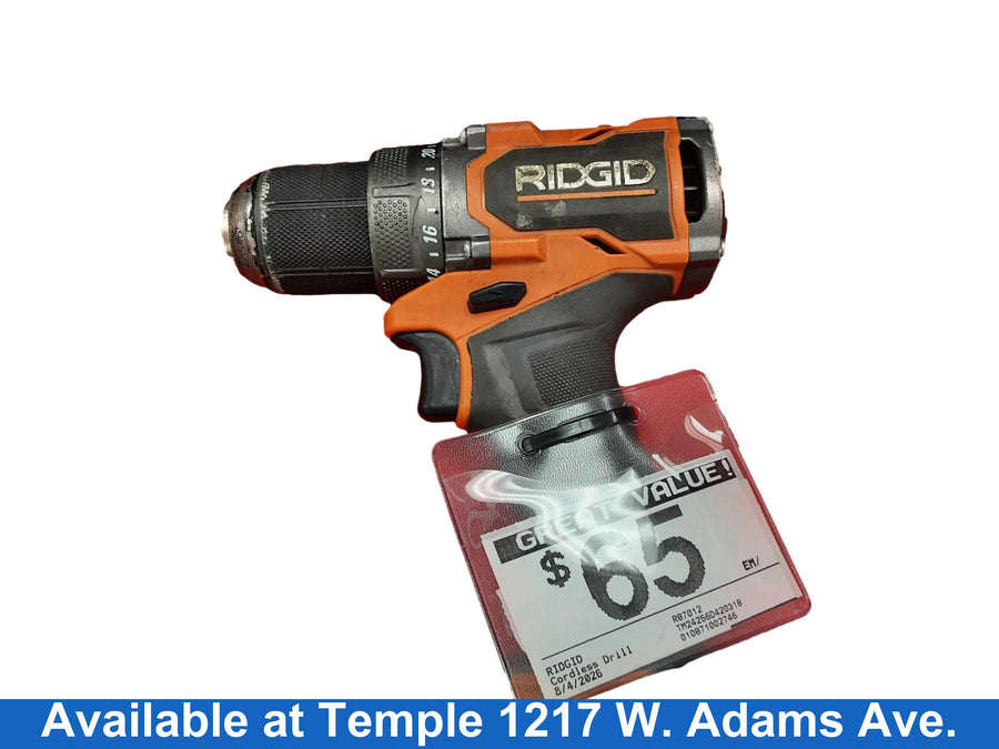 Ridgid R87012 Orange Cordless Standard Drill