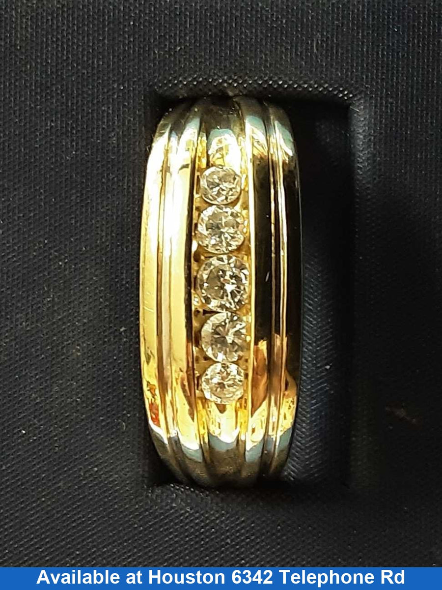 Ring - Wedding Band - Yellow Gold 14k (.585) 8.7 grams Size 13