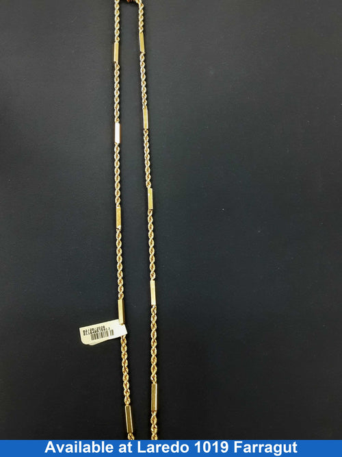 Rope Chain - Yellow Gold 14k (.585) 19.9 grams 10 inch