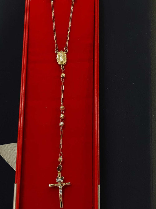 Bead Chain - Yellow Gold 14k (.585) 10.6 grams 1 inch