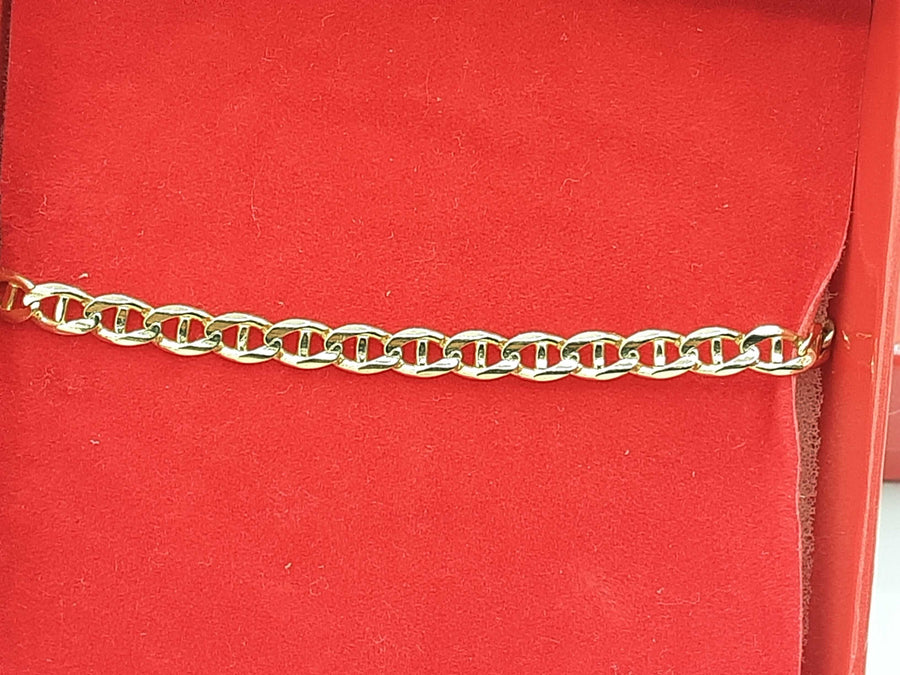 Link Bracelet - Yellow Gold 14k (.585) 6.2 grams 7 inch