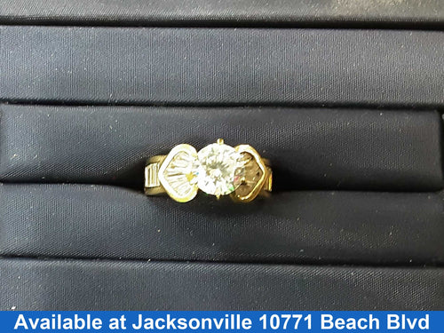 Ring - Engagement Set - Yellow Gold 10k (.417) 6.9 grams Size 7