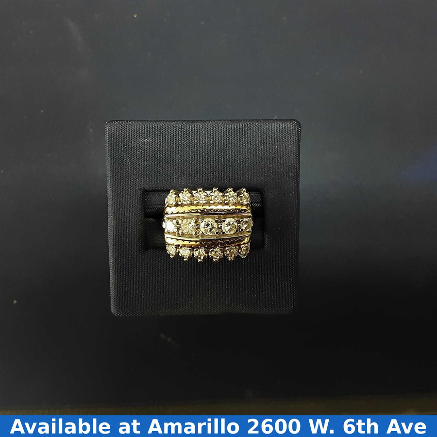 Women's Ring - White Gold 14k (.585) 7 grams Size 7.5