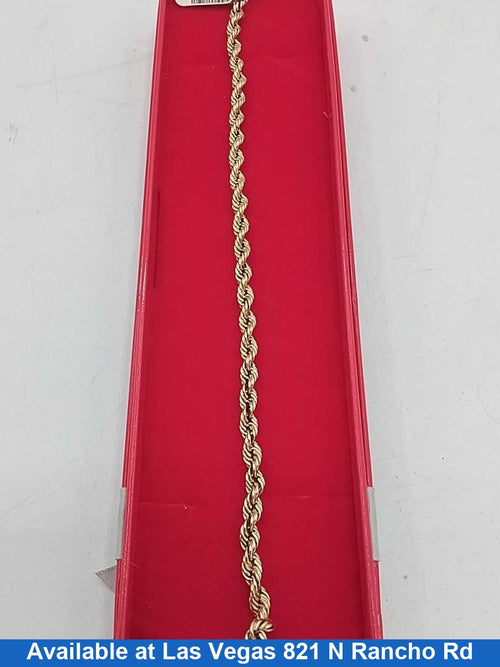 Rope Bracelet - Yellow Gold 14k (.585) 15.8 grams 9 inch