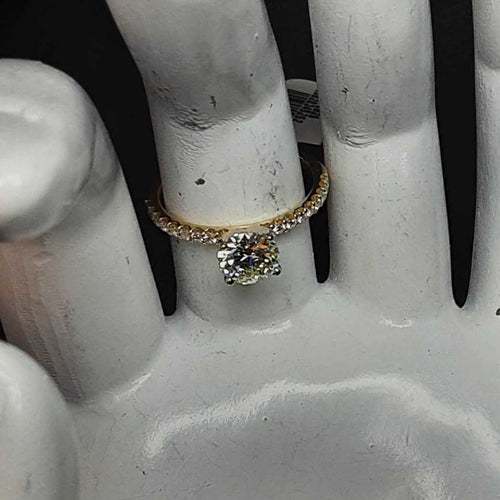 Ring - Engagement Set - Yellow Gold 14k (.585) 2.2 grams Size 7