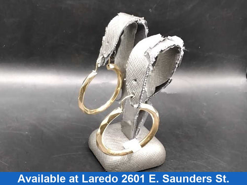 Hoop Earrings - Yellow Gold 10k (.417) 9.2 grams