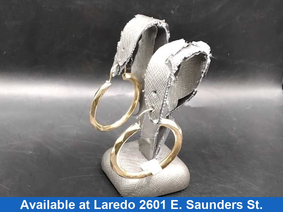 Hoop Earrings - Yellow Gold 10k (.417) 9.2 grams