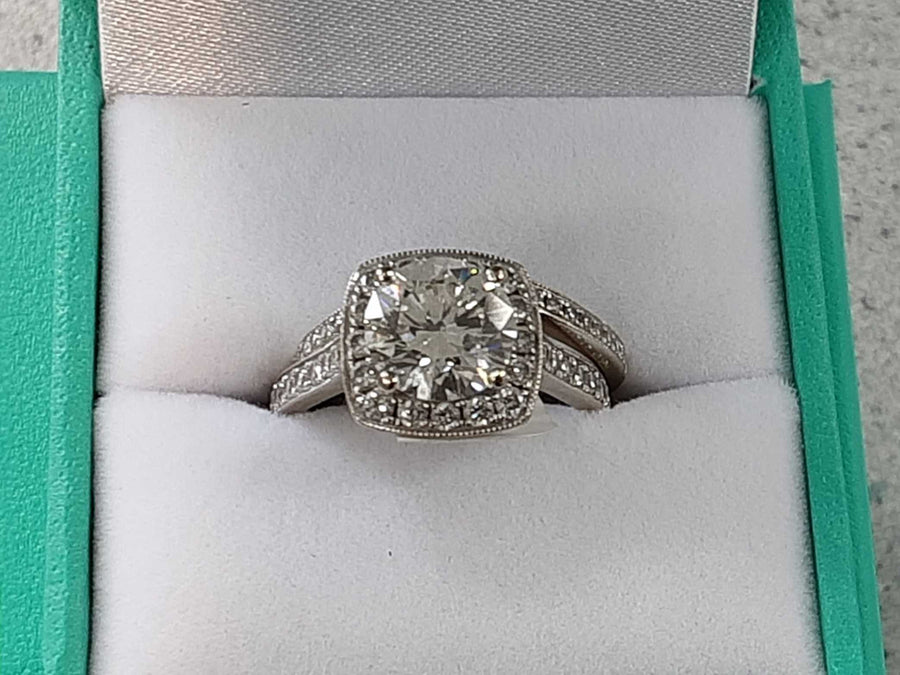 Ring - Engagement Set - Yellow Gold 18k (.750) 7.5 grams Size 20
