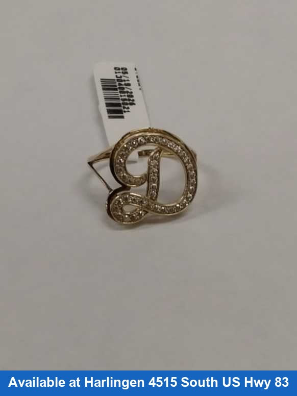 Women's Ring - Yellow Gold 10k (.417) 2.1 grams Size 7