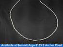 Bead Chain - White Gold 10k (.417) 15.5 grams 27 inch