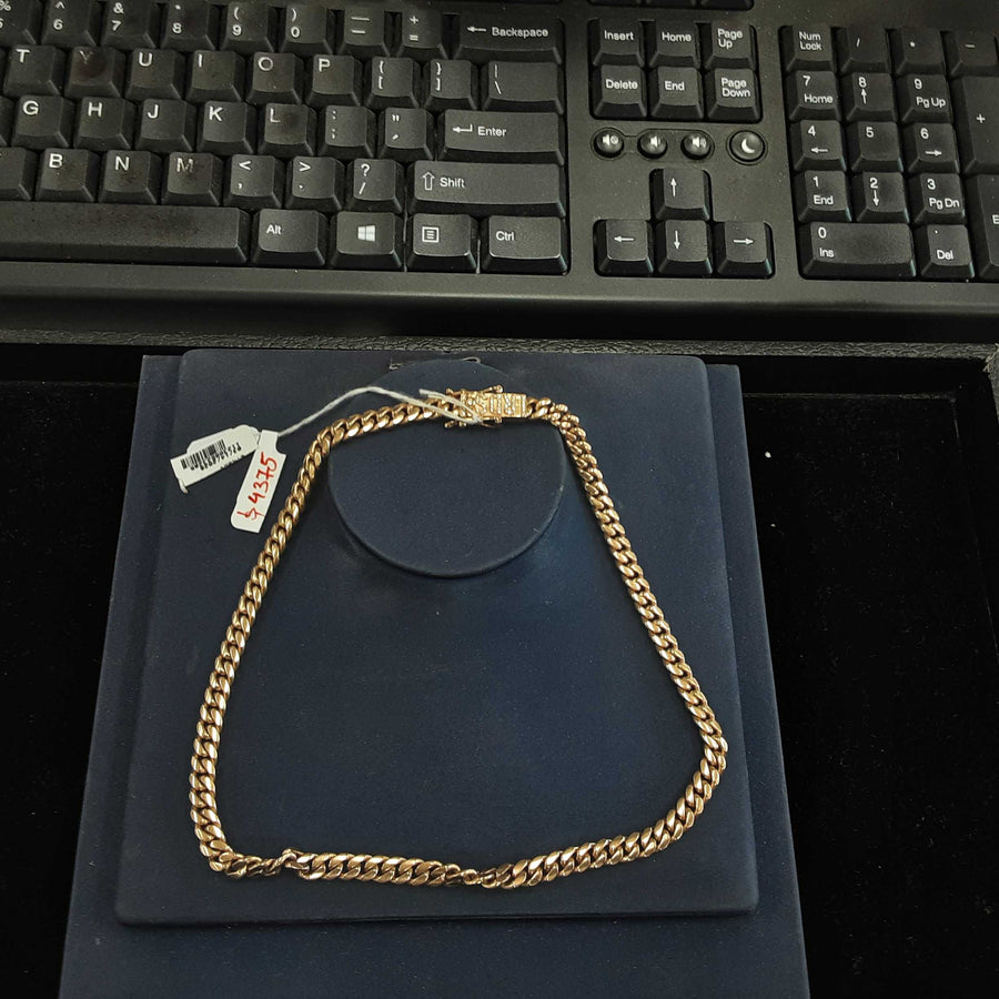 Cuban Link Chain - Rose Gold 10k (.417) 51.3 grams 20 inch