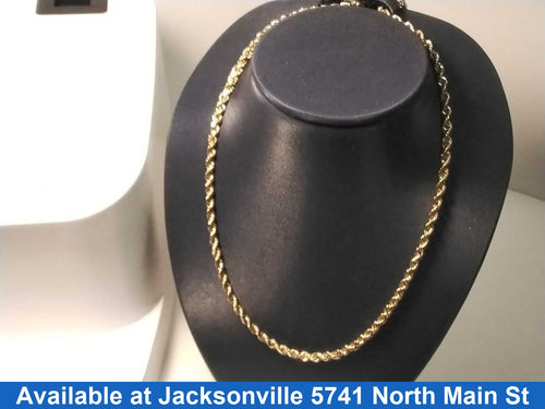 Rope Chain - Yellow Gold 10k (.417) 4 grams 16 inch