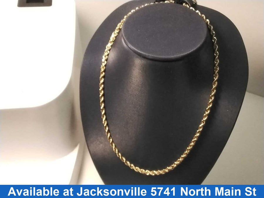 Rope Chain - Yellow Gold 10k (.417) 4 grams 16 inch