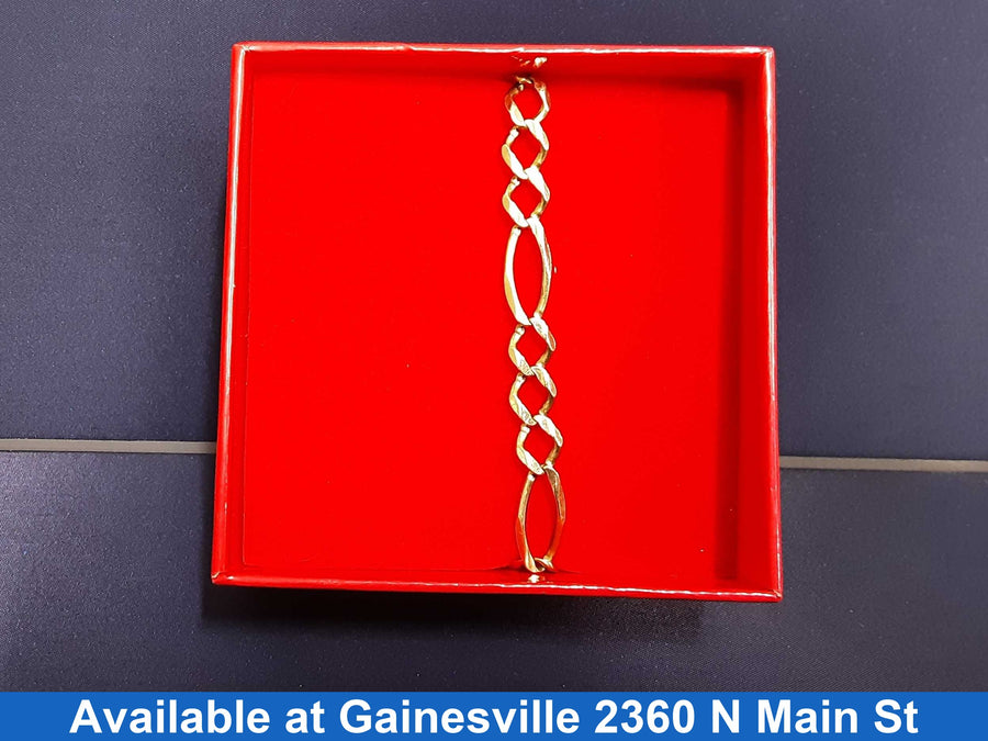 Figaro Bracelet - Yellow Gold 10k (.417) 10.7 grams 8 inch