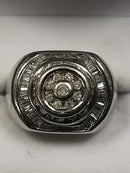 Men's Ring - White Gold 14k (.585) 11 grams Size 10