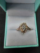 Women's Ring - Yellow Gold 14k (.585) 3.8 grams Size 9.5