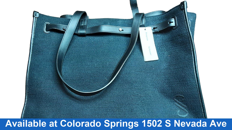 Proenza Schouler Belted Tote In Canvas Black Purse / Handbag