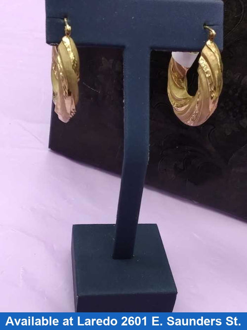 Bangle Earrings - Yellow Gold 10k (.417) 4.4 grams