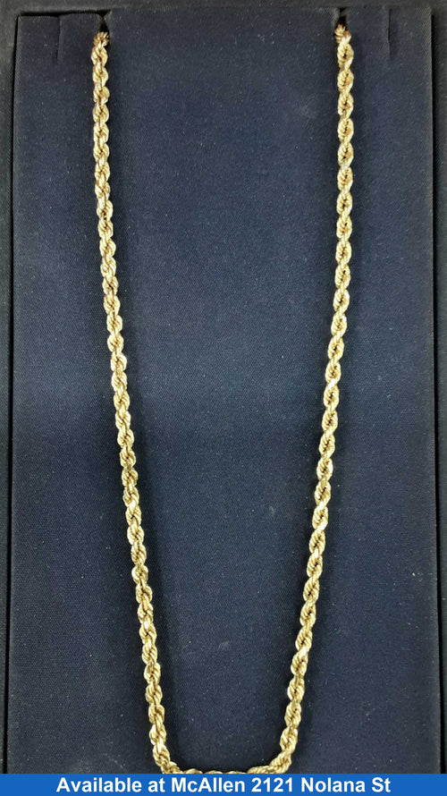 Rope Chain - Yellow Gold 10k (.417) 15.2 grams 24 inch