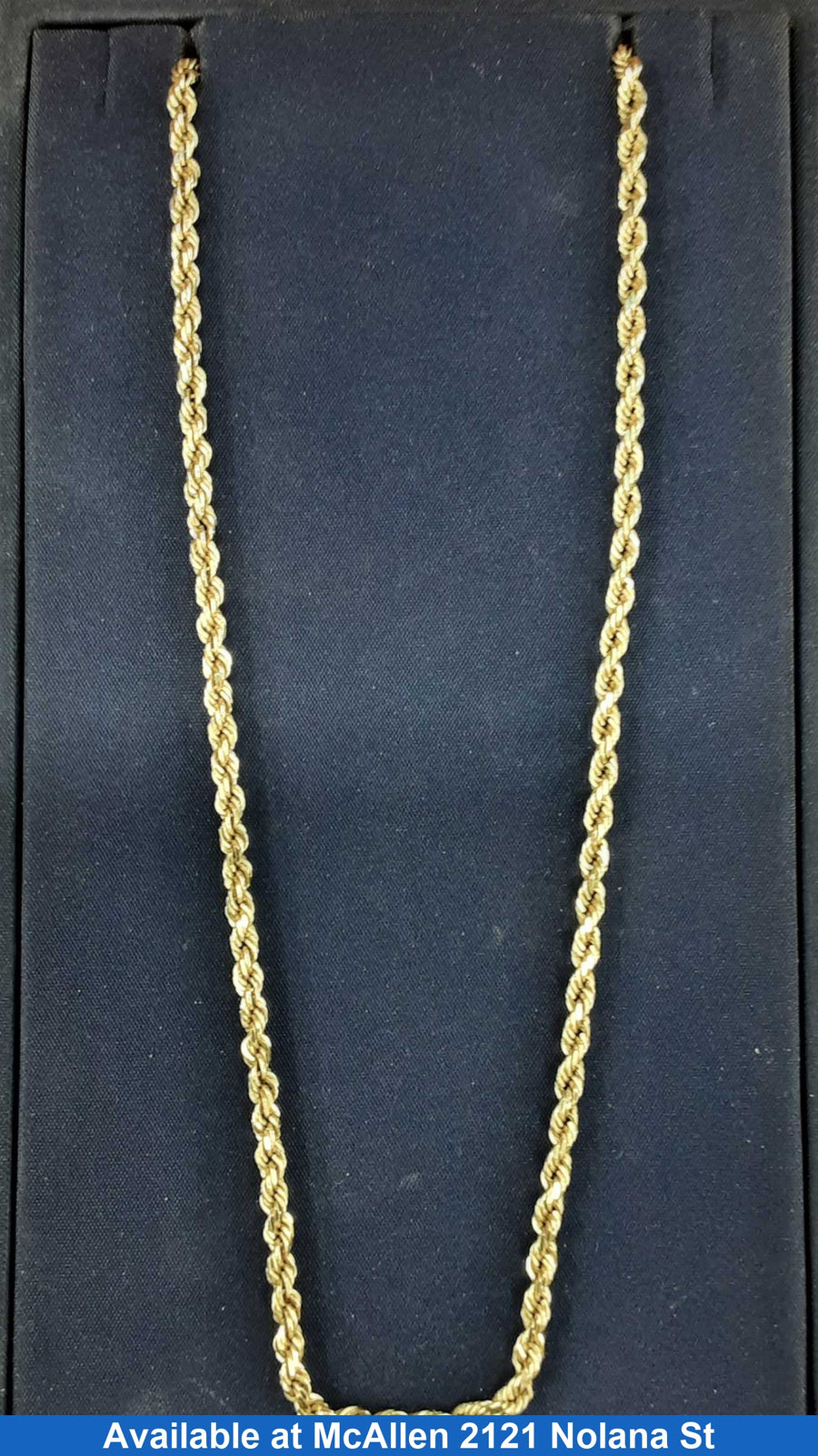 Rope Chain - Yellow Gold 10k (.417) 15.2 grams 24 inch