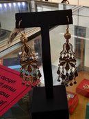 Filigree Earrings - Tricolor Gold 10k (.417) 9.4 grams