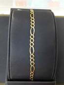 Figaro Bracelet - Yellow Gold 14k (.585) 8.9 grams 8 inch