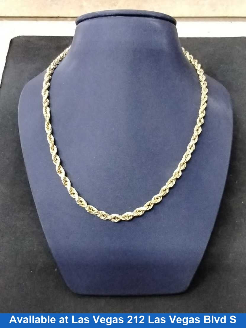 Rope Chain - Yellow Gold 10k (.417) 6.4 grams 12 inch