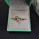 Women's Ring - Solitaire - Yellow Gold 14k (.585) 2.9 grams Size 10