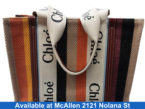 Chloe Woody Tote Multi-color Purse / Handbag