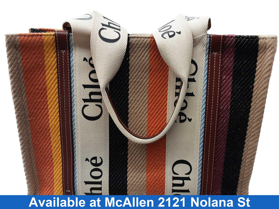 Chloe Woody Tote Multi-color Purse / Handbag