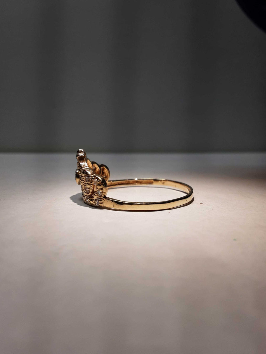 Women's Ring - Yellow Gold 10k (.417) 2.7 grams Size 12