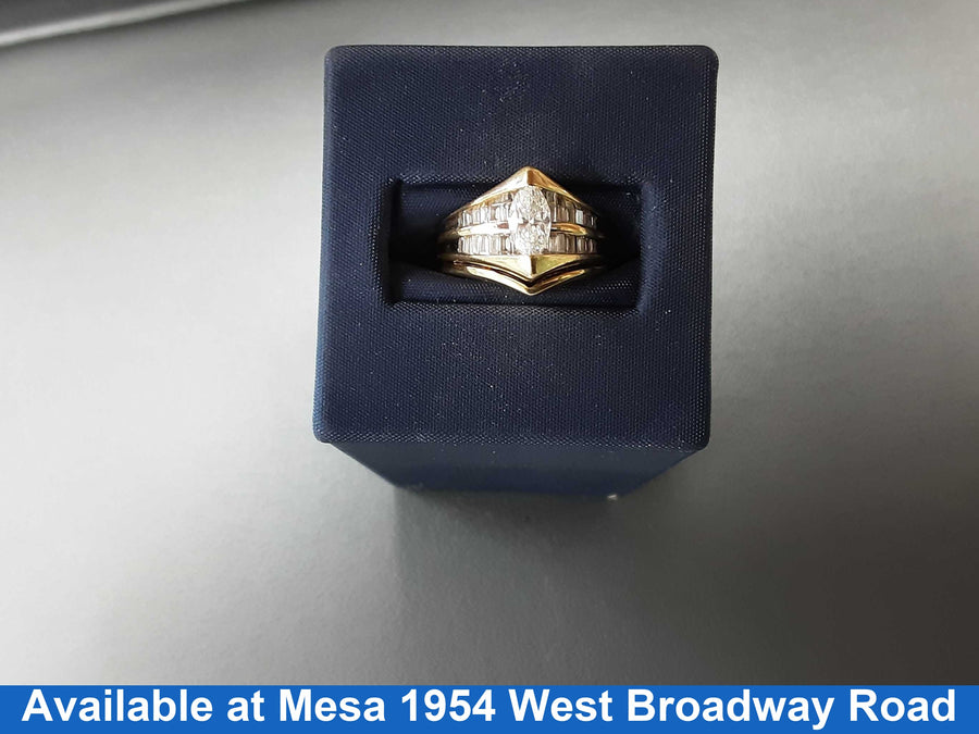 Women's Ring - Yellow Gold 14k (.585) 7.2 grams Size 7