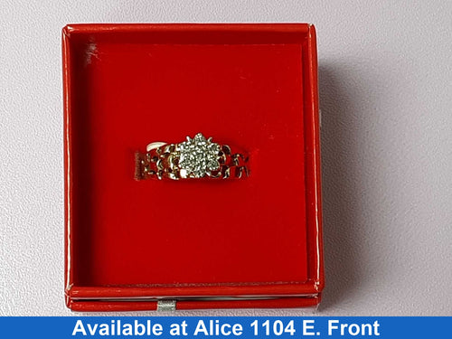 Women's Ring - Yellow Gold 10k (.417) 3.6 grams Size 10.5