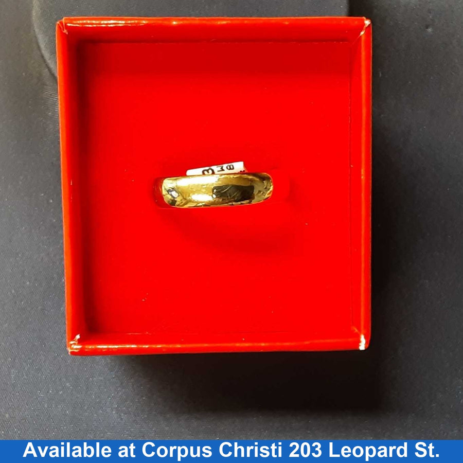 Ring - Wedding Band - Yellow Gold 10k (.417) 3.8 grams Size 20
