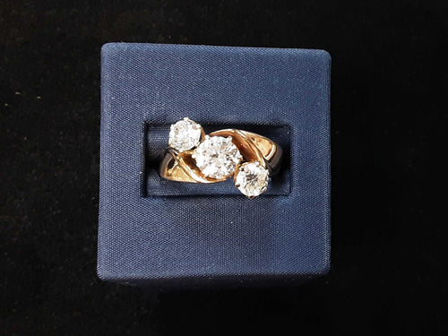 Ring - Wedding Set - Yellow Gold 14k (.585) 7.4 grams Size 8