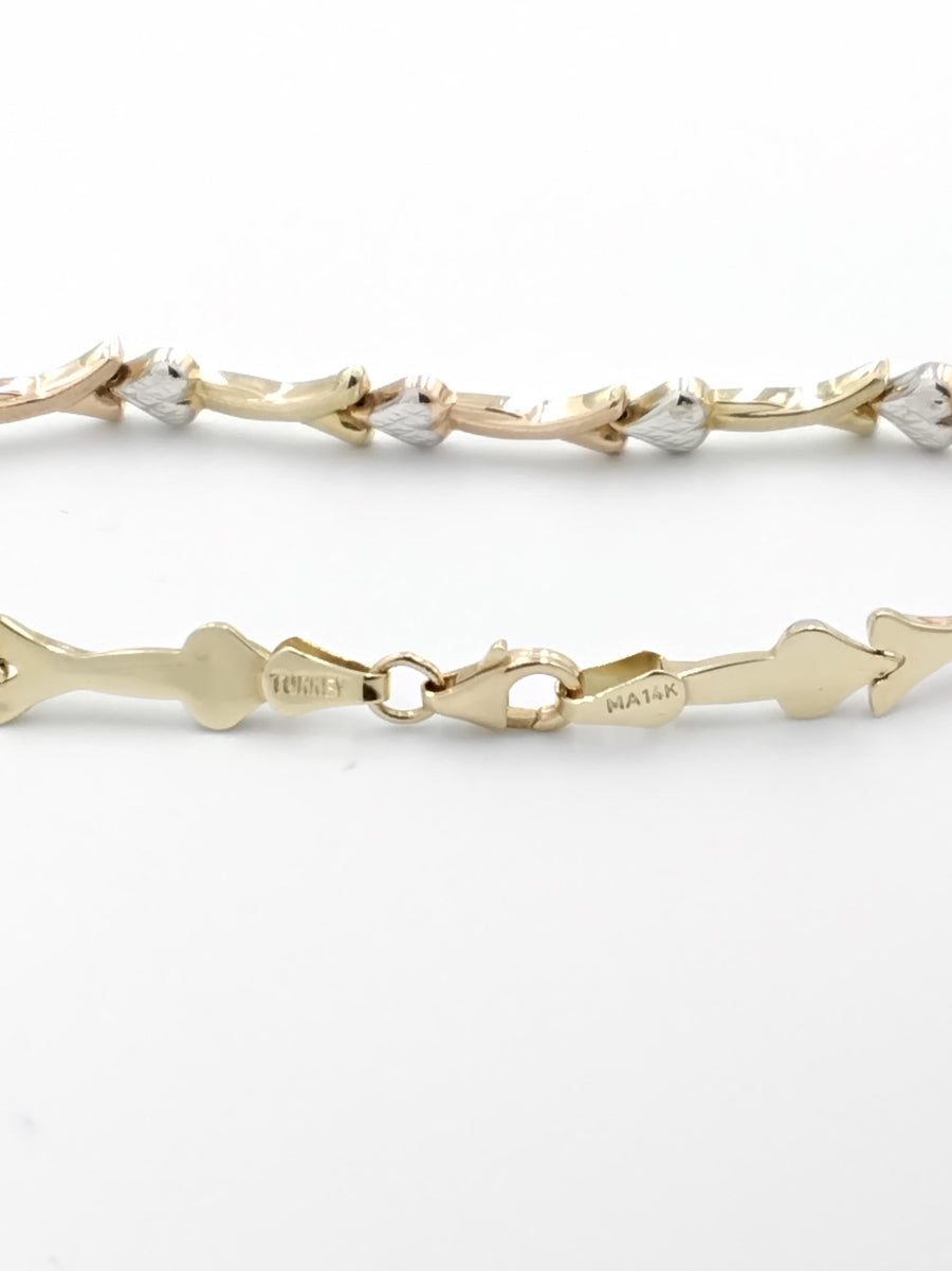 Bracelet - Yellow Gold 14k (.585) 4.2 grams 8 inch