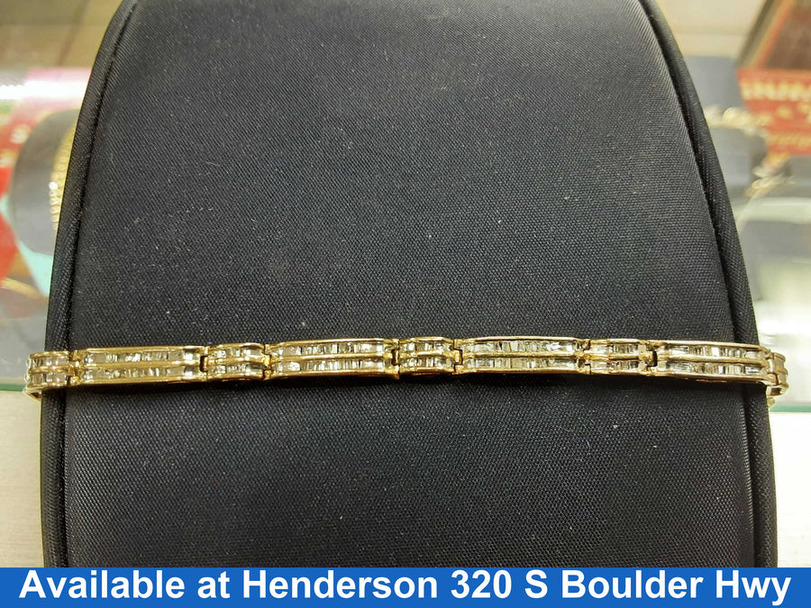 Tennis Bracelet - Yellow Gold 10k (.417) 7.2 grams 8 inch