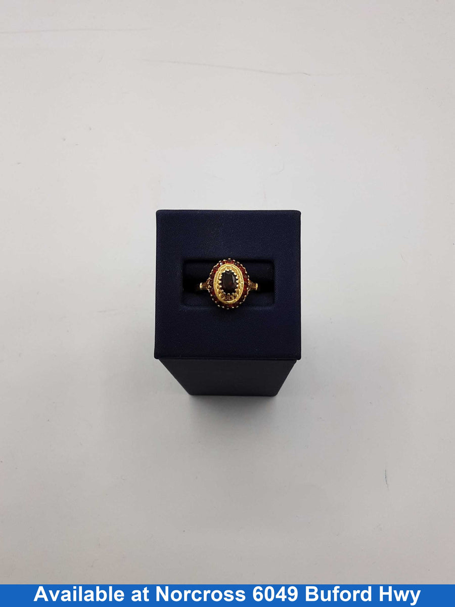 Women's Ring - Yellow Gold 18k (.750) 3.4 grams Size 20