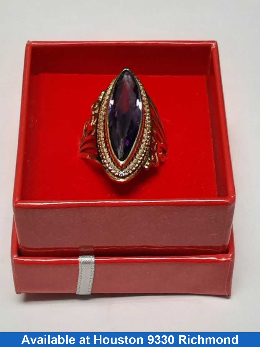 Women's Ring - Yellow Gold 10k (.417) 5.6 grams Size 9.5