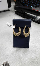 Shrimp Earrings - Yellow Gold 10k (.417) 4.2 grams