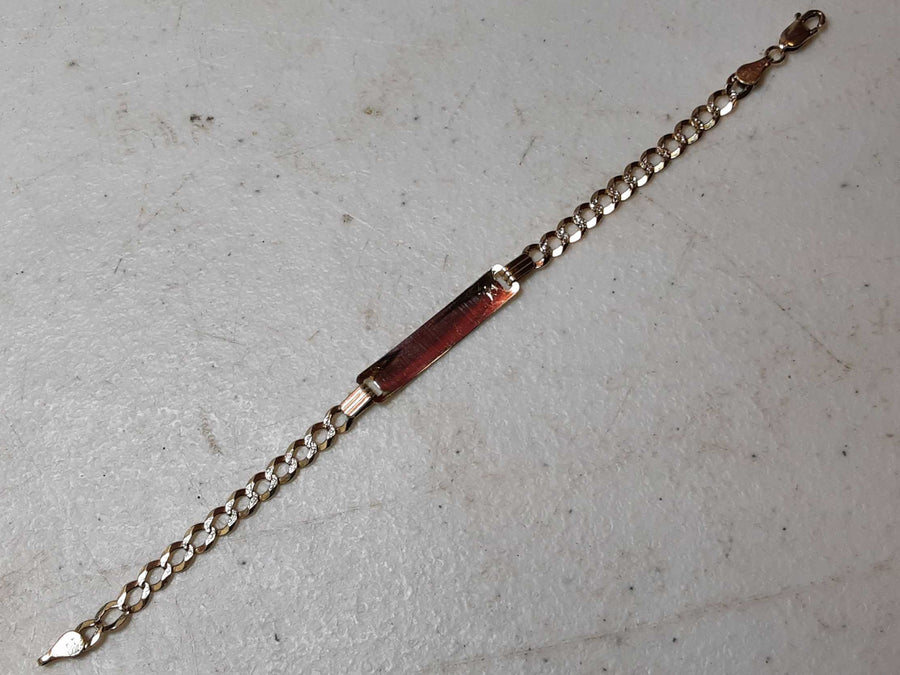 ID Bracelet - Yellow Gold 14k (.585) 4.4 grams 6 inch