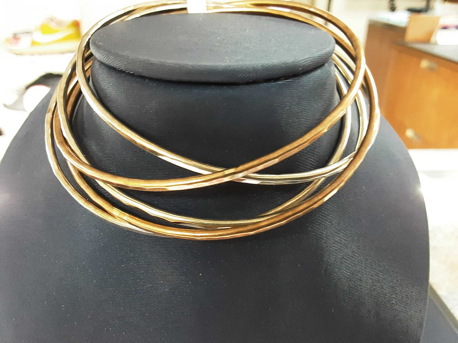 Bangle Bracelet - Silver 33.8 grams 7 inch